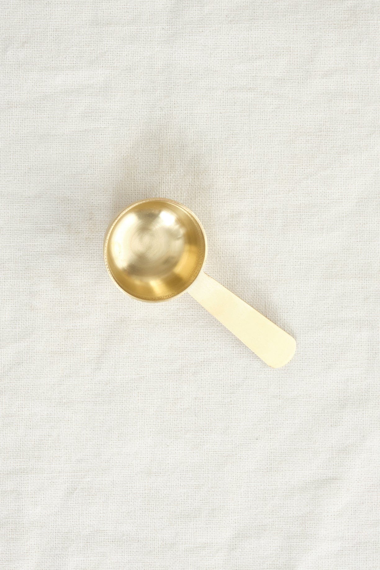 Fog Linen Work Home Kitchen Utensils Brass Coffee Measuring Spoon Brass / 4.25" L X 1.75" Dia