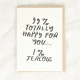 People Ive Loved Craft Stationery 99% Happy Card