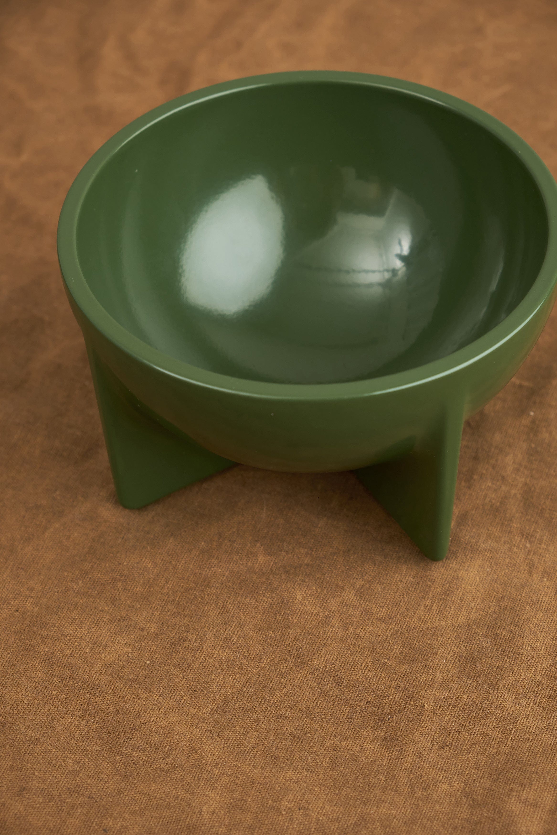 Fort Standard Home Vessels Small Standing Bowl in Moss Moss