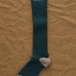 Hansel From Basel Accessories Socks and Tights Rib Cashmere Knee Hi Socks in Hunter Green