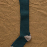 Hansel From Basel Accessories Socks and Tights Rib Cashmere Knee Hi Socks in Hunter Green