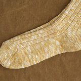 Hansel From Basel Accessories Socks and Tights Utility Slub Crew Socks in Mustard