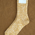 Hansel From Basel Accessories Socks and Tights Utility Slub Crew Socks in Mustard