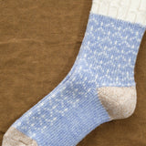 Hansel From Basel Accessories Socks and Tights Louie Wool Boot Crew Socks in Periwinkle
