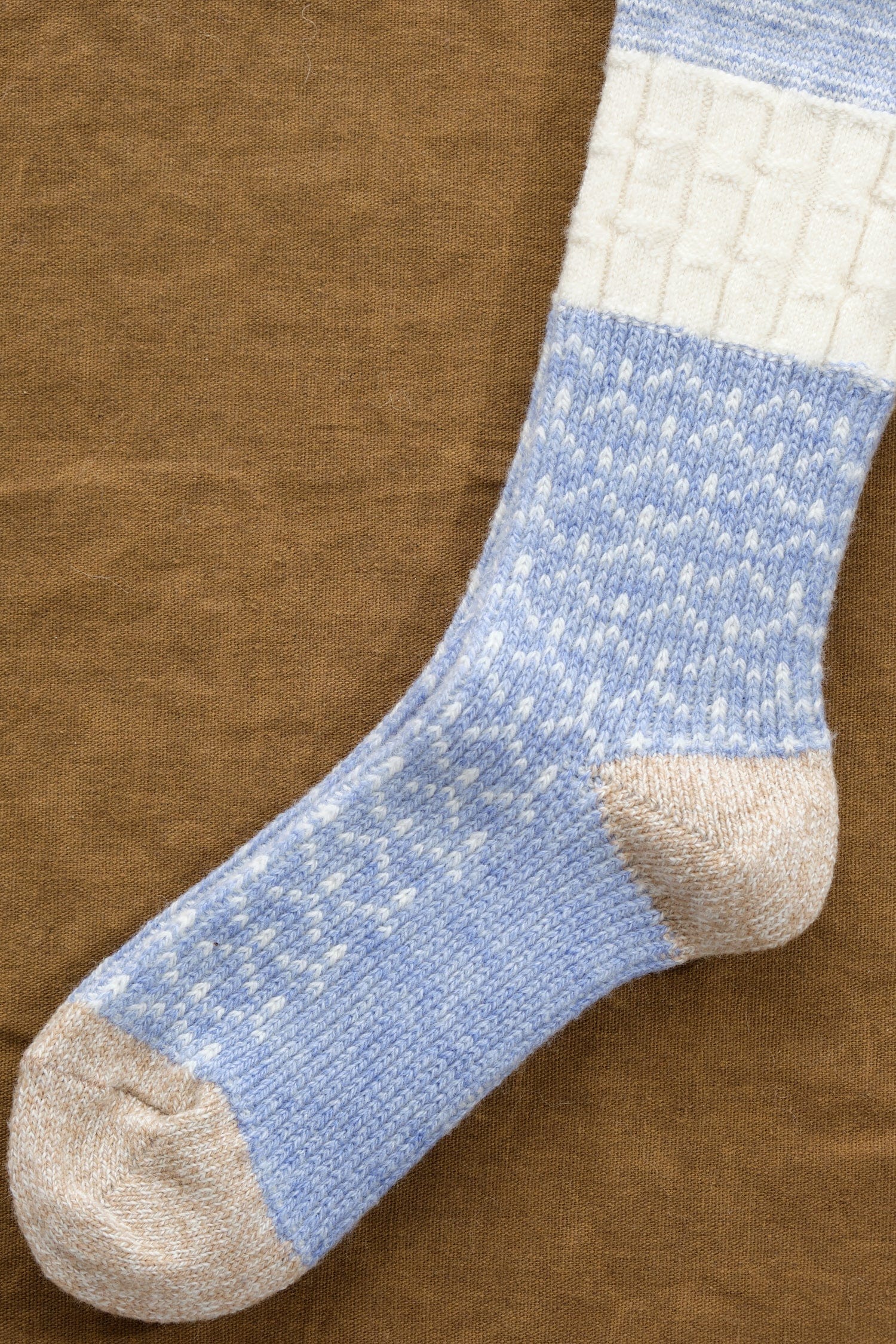 Hansel From Basel Accessories Socks and Tights Louie Wool Boot Crew Socks in Periwinkle