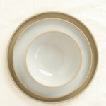8.5" Small Plate with gloss gray bowl