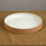 Humble Ceramics Home Kitchen Serving Cazuela Platter in Sandstone Sandstone/Snow White / 11" Dia X 1.75" H