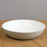 Humble Ceramics Home Kitchen Serving Designer Bowl Greystone/Snow White / 15" Dia X 5" H