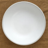 Humble Ceramics Home Kitchen Serving Designer Bowl Greystone/Snow White / 15" Dia X 5" H