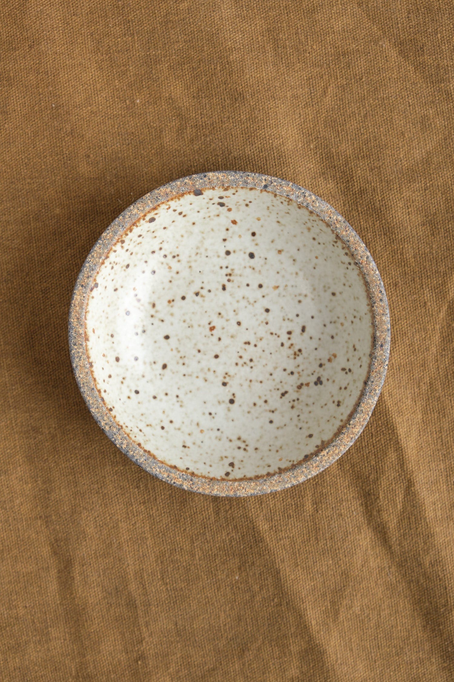 Inside of Mini Stillness Bowl in Sandstone/Snow White