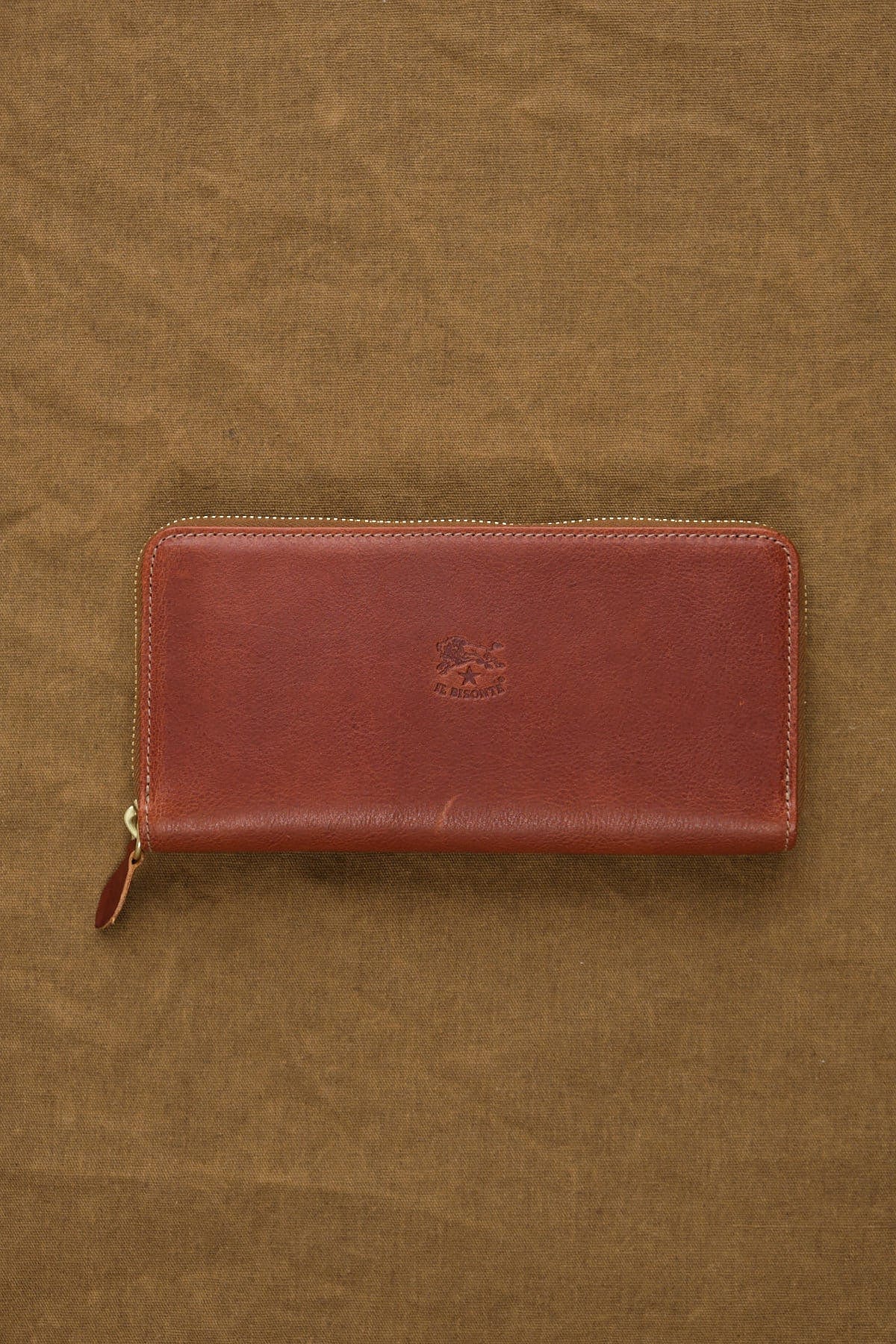 Il Bisonte Accessories Wallets Ametista Zip Around Wallet Seppia / 7.5" L X 4" W