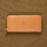 Il Bisonte Accessories Wallets Ametista Zip Around Wallet Naturale / 7.5" L X 4" W