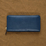 Il Bisonte Accessories Wallets Ametista Zip Around Wallet Blue / 7.5" L X 4" W