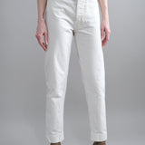 Jesse Kamm Apparel Womens Pants Ranger Pant in Salt White