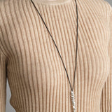 Jill Platner Jewelry Necklaces Birdbone on Long Gortex Necklace