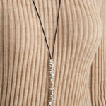 Jill Platner Jewelry Necklaces Birdbone on Long Gortex Necklace