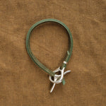 Jill Platner Jewelry Bracelets JP Clasp Rawhide Bracelet in Olive Olive / 7"