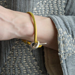 Jill Platner Jewelry Bracelets JP Clasp Rawhide Bracelet in Yellow Yellow / 7"