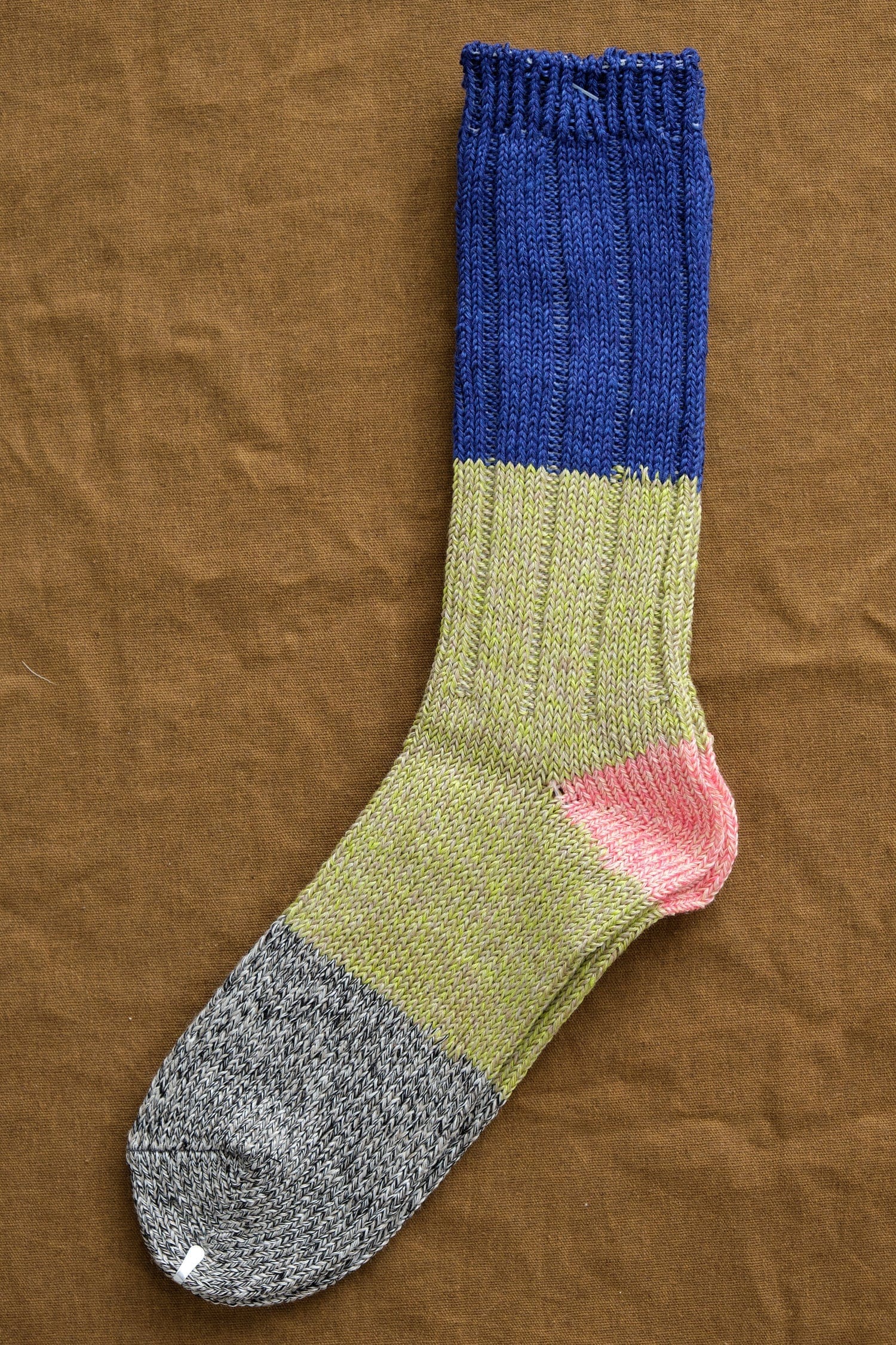 Kapital Accessories Socks and Tights 56 Yarns Linen Grandrelle Socks in Blue