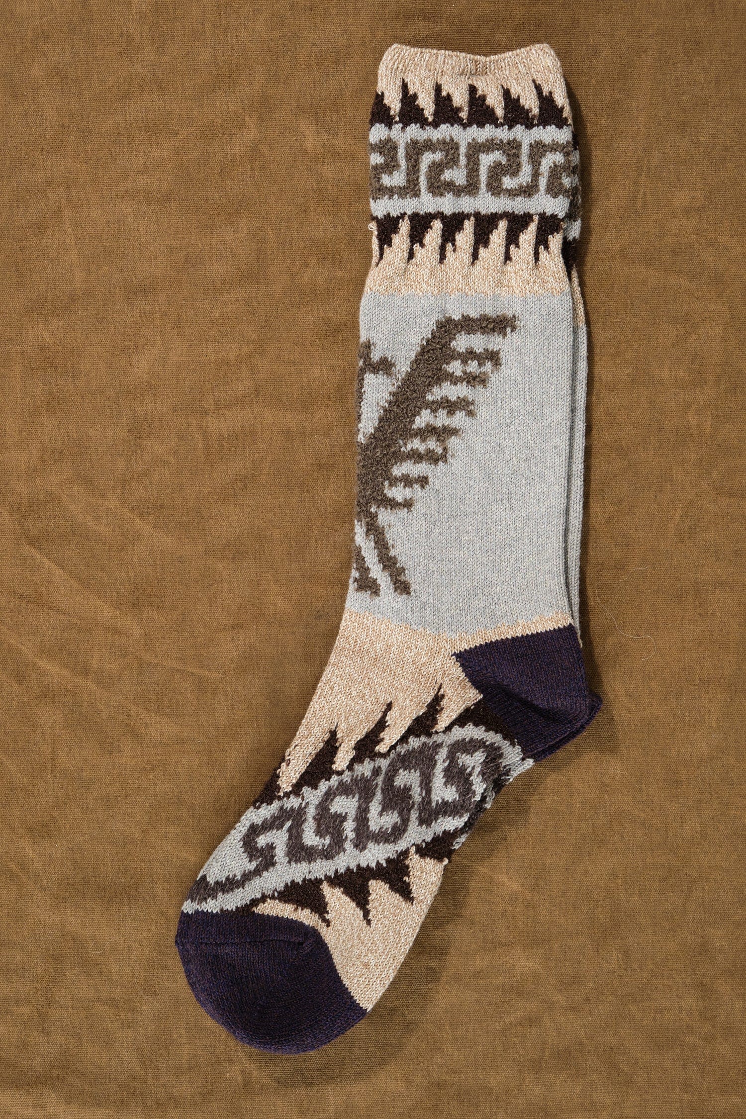 96 Yarns Cowichan Socks in Beige