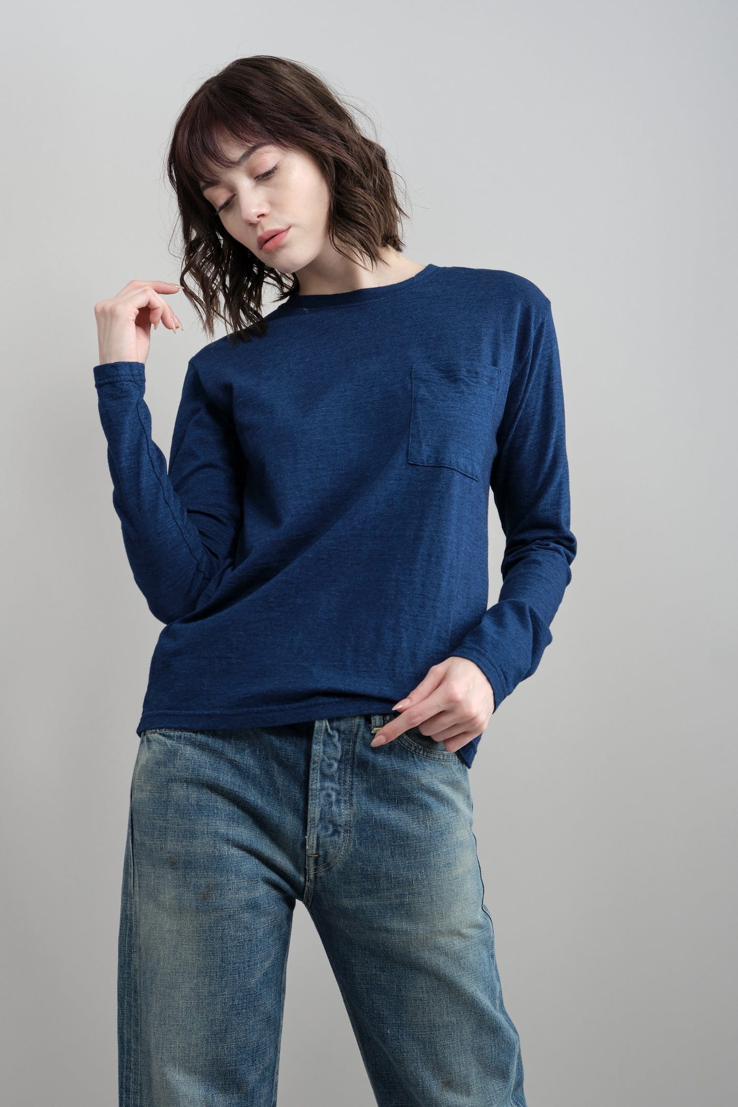 IDG Jersey Pocket Long Sleeve T