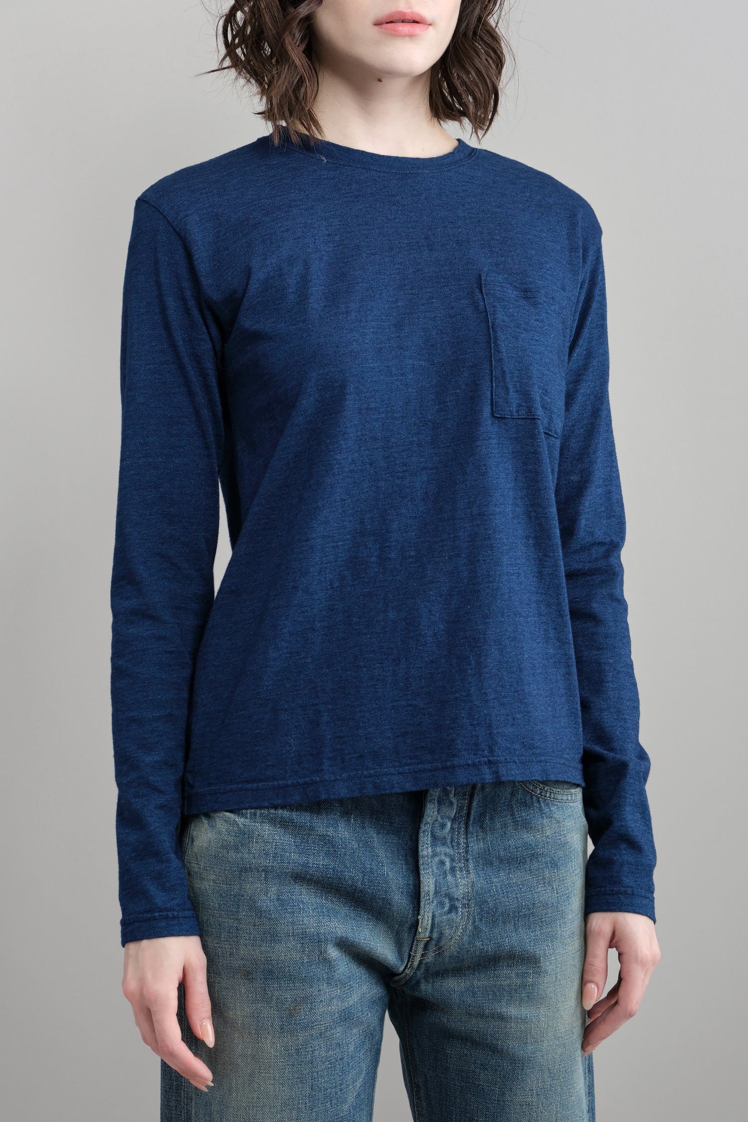 Front of IDG Jersey Pocket Long Sleeve T
