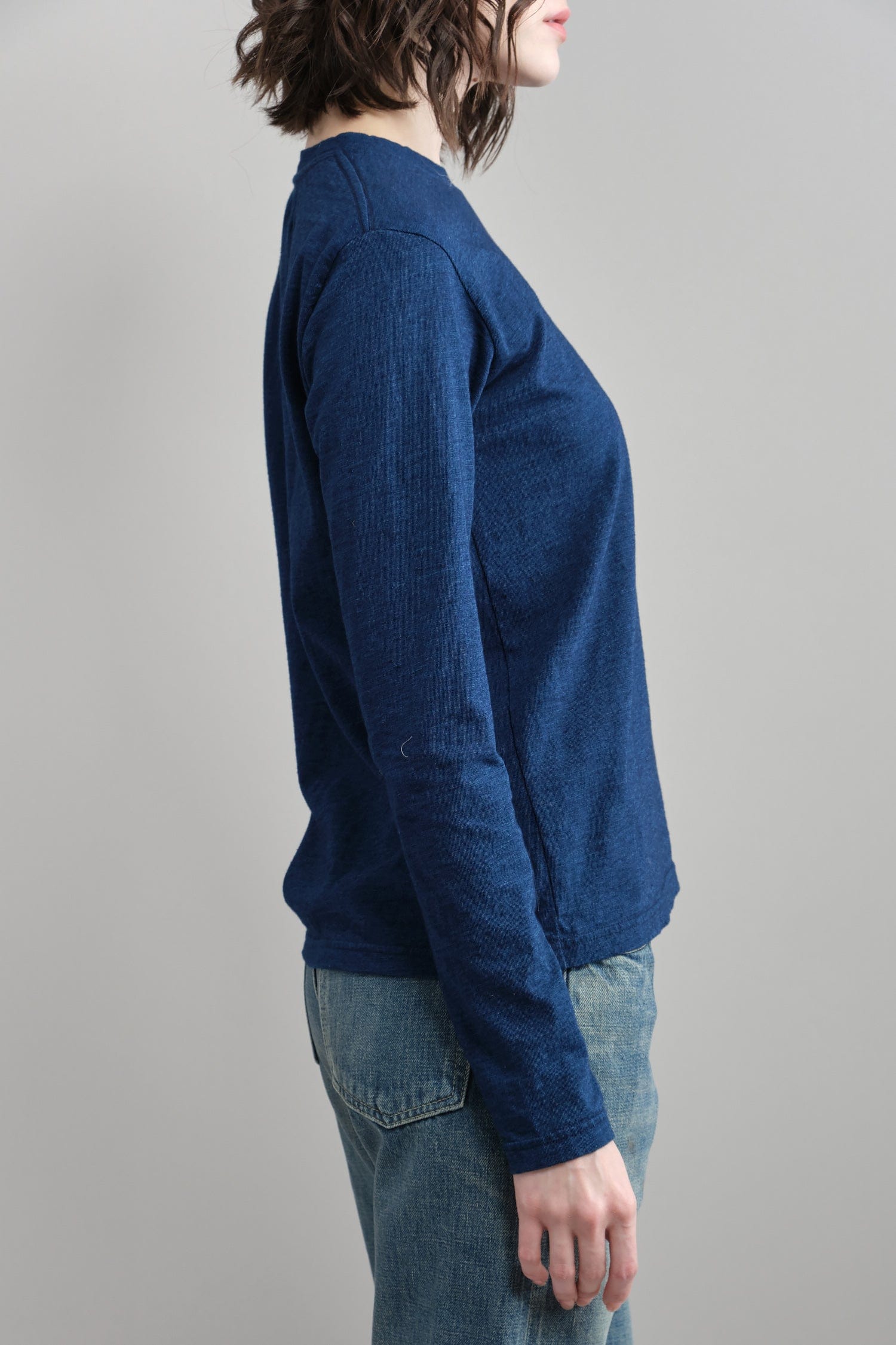 Side of IDG Jersey Pocket Long Sleeve T