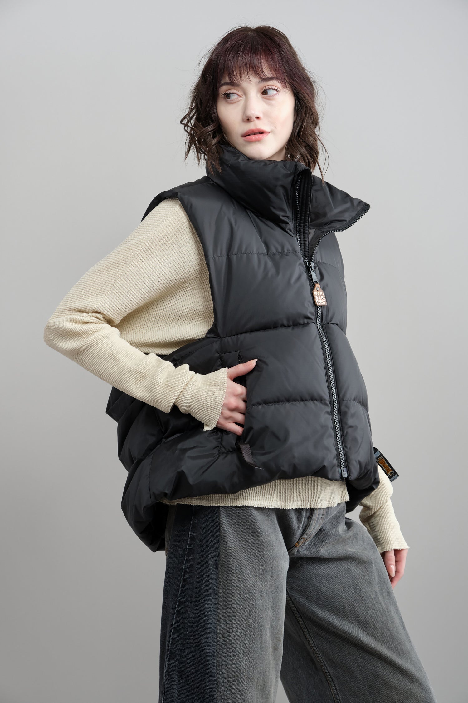 Kapital Rip Stop Nylon Down BURGER KEEL Vest