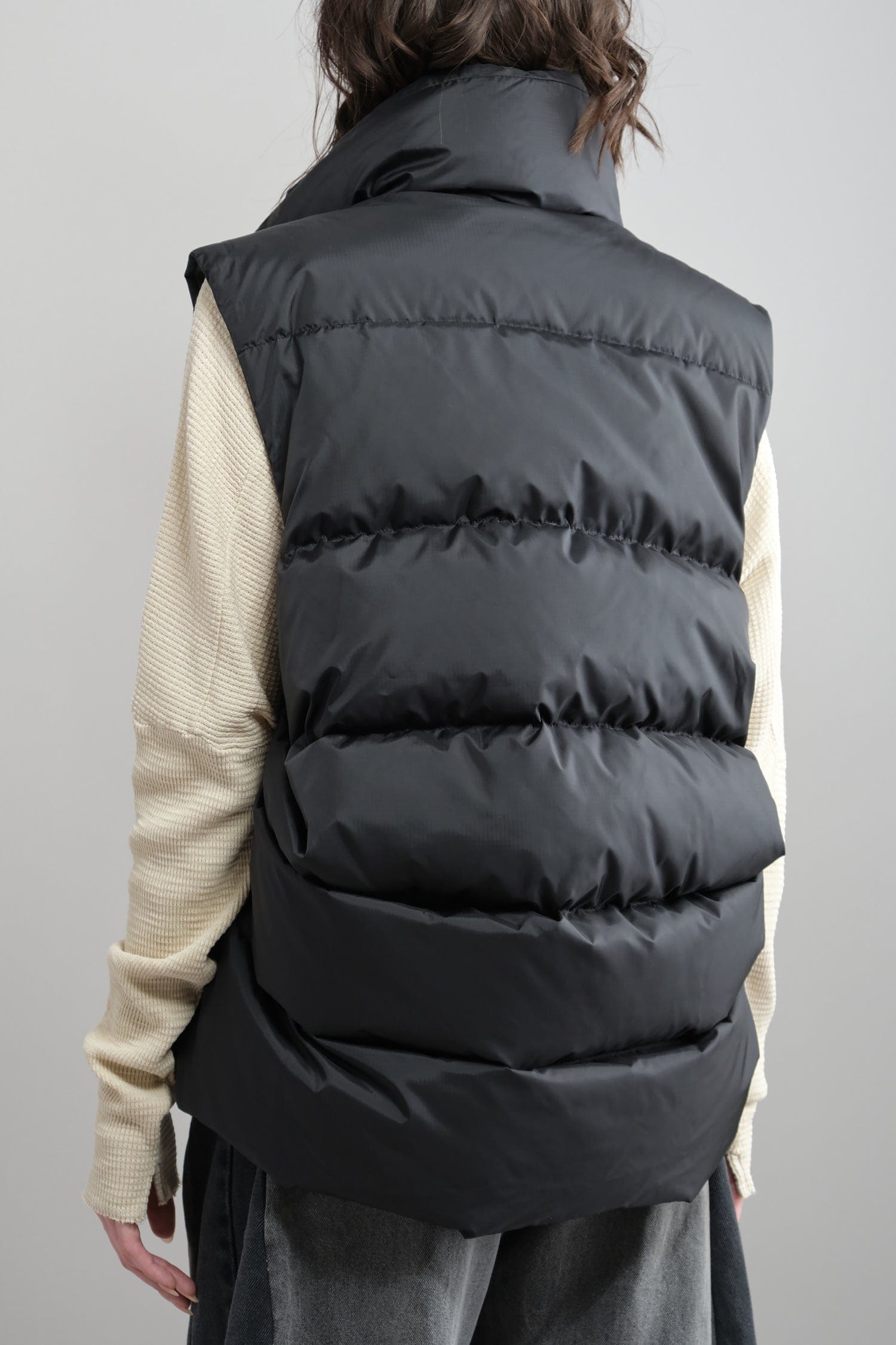 Back of Rip Stop Nylon Down BURGER KEEL Vest