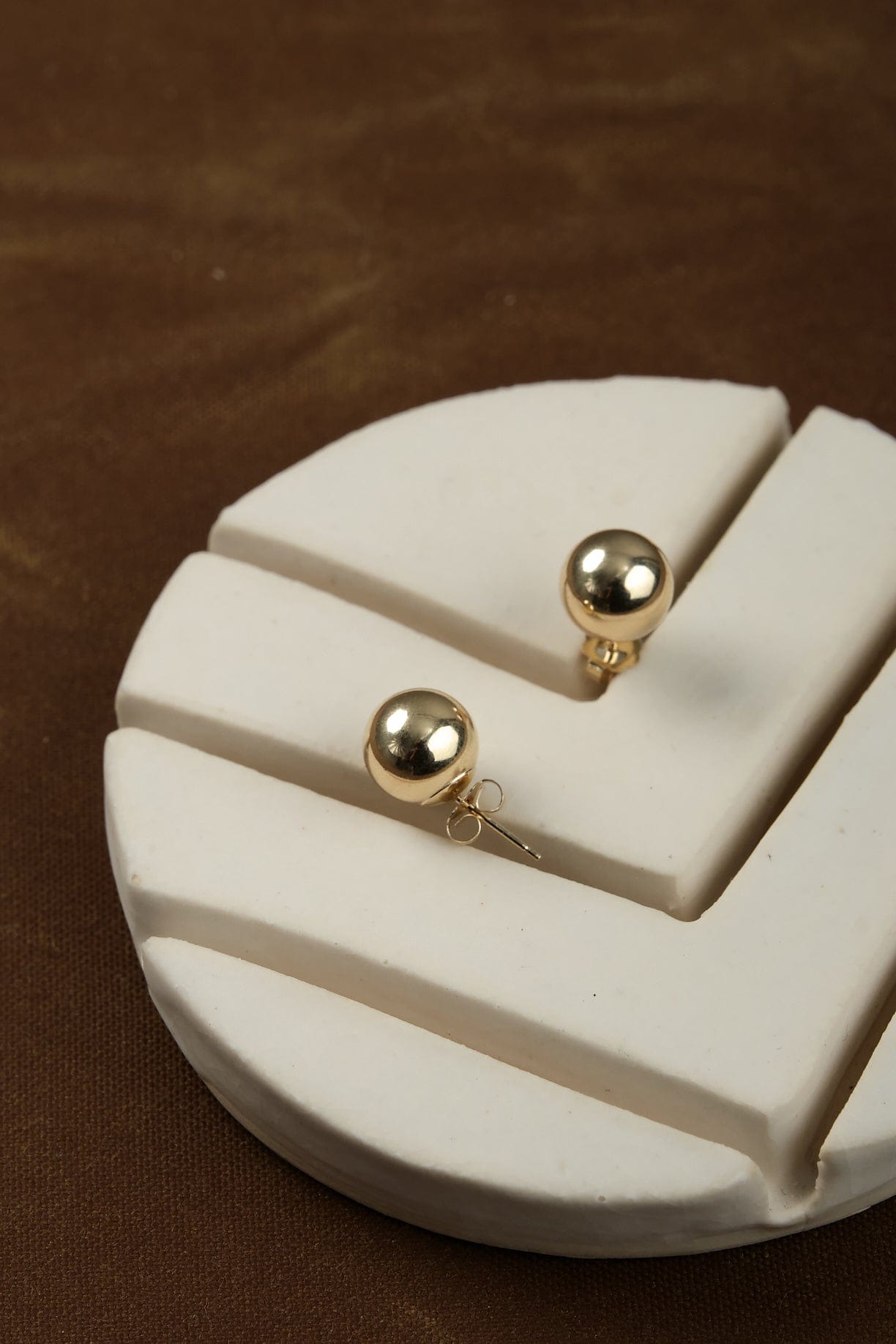 Kathleen Whitaker Jewelry Earrings Medium Sphere Stud