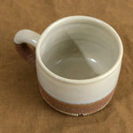 Inside of Stoneware Coffee Mug in Brown Stoneware