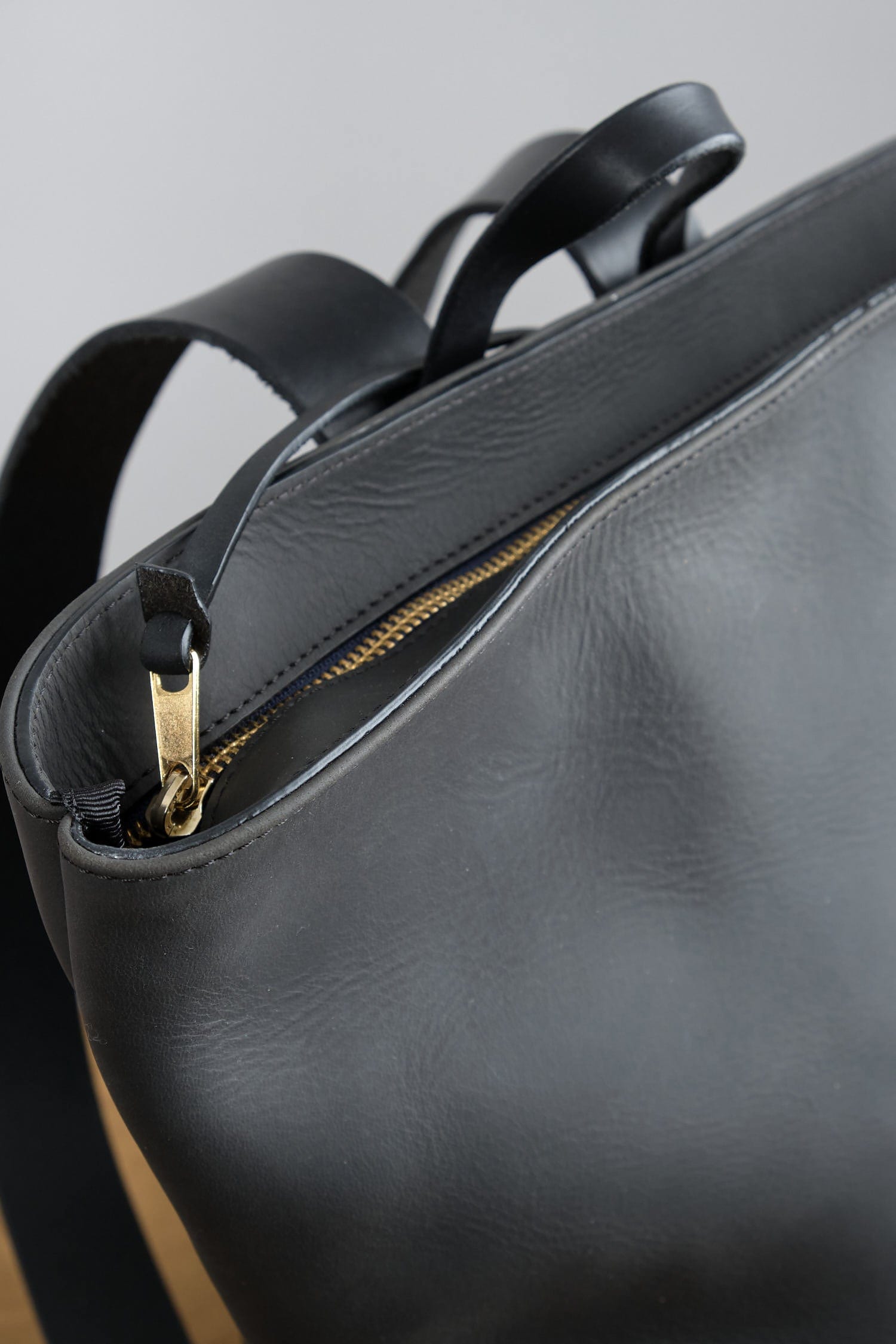 Zipper on Harvest Backpack in Black