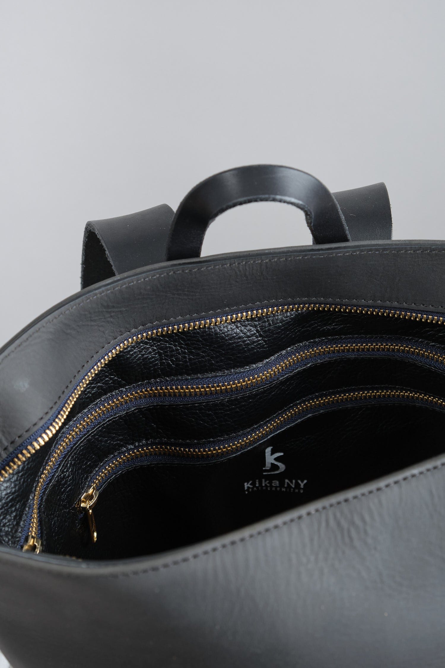 Pockets on Harvest Backpack in Black