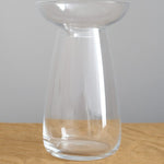 Kinto Home Kitchen Vases Large Aqua Culture Vase Clear / 4.8" D X 7.6" H