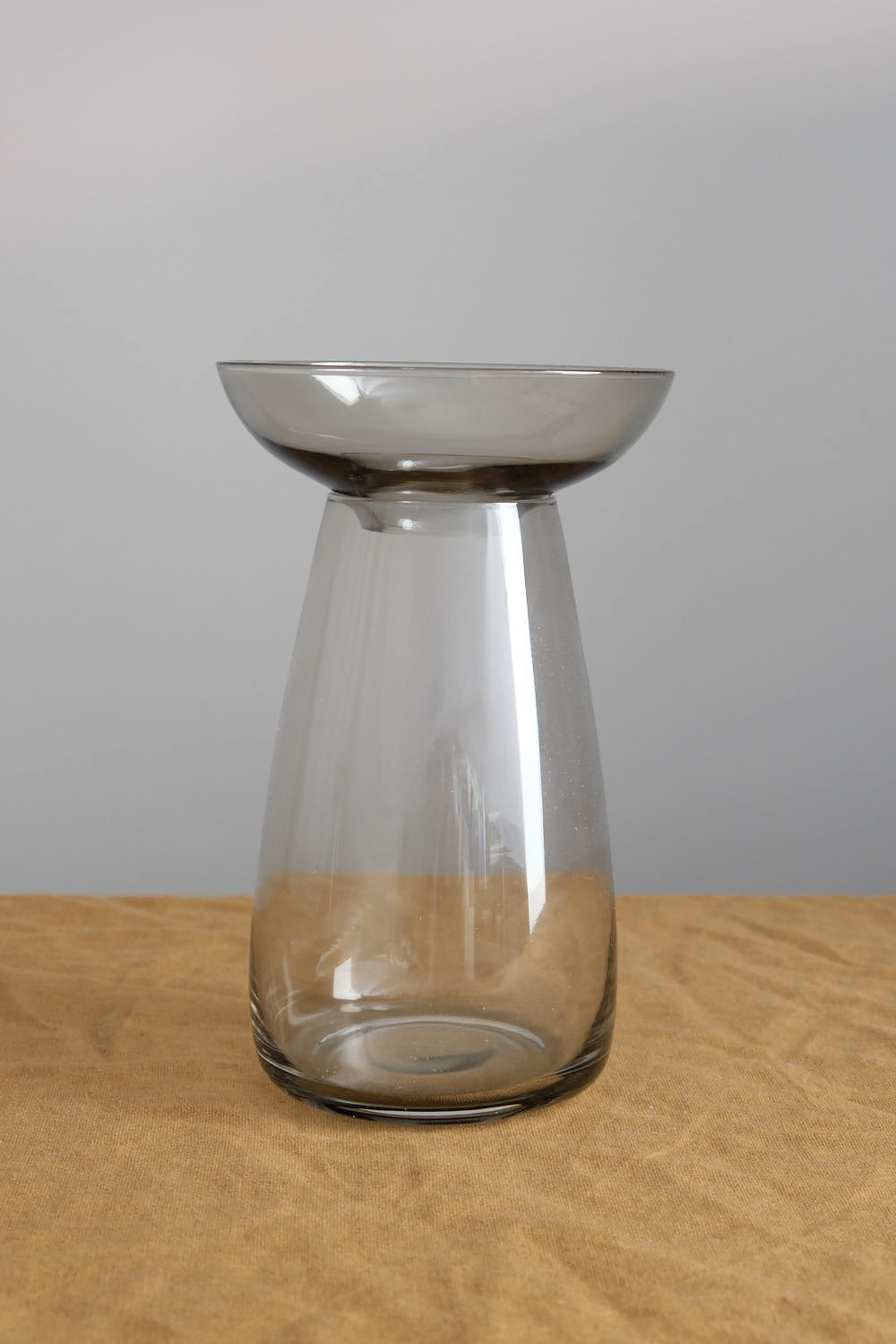 Large Aqua Culture Vase in Gray