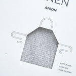 Kontex Home Kitchen Aprons Moku Linen Apron in Charcoal Charcoal