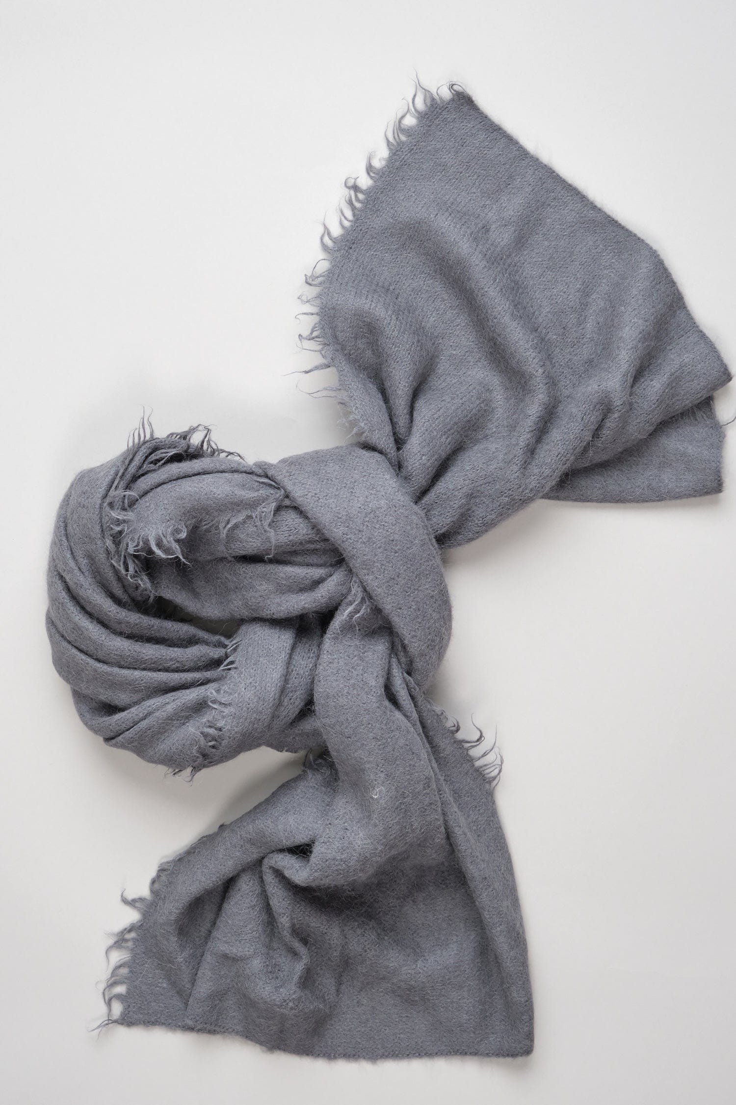 Suri Fringe Scarf in Steel