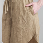 Side of Wind Shorts in Taupe