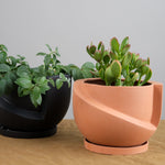 Light + Ladder Home Planters Small Vayu Planter in Terracotta Terracotta / 7.75” L X 7.75” W X 5” H