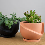 Light + Ladder Home Planters Small Vayu Planter in Terracotta Terracotta / 7.75” L X 7.75” W X 5” H