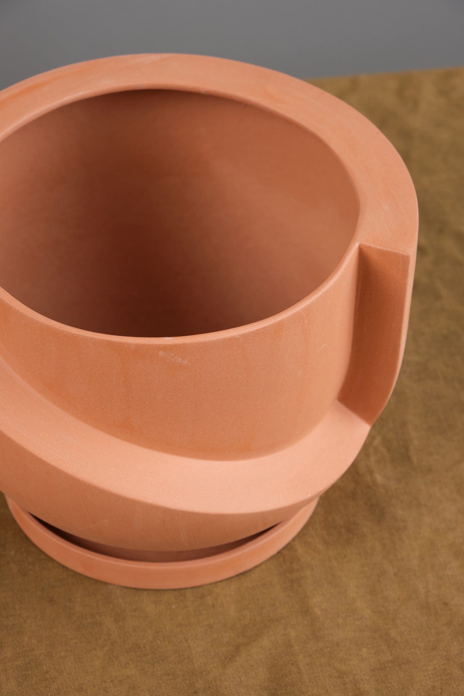 Light + Ladder Home Planters Small Vayu Planter in Terracotta Terracotta / 7.75” L X 7.75” W X 5” H