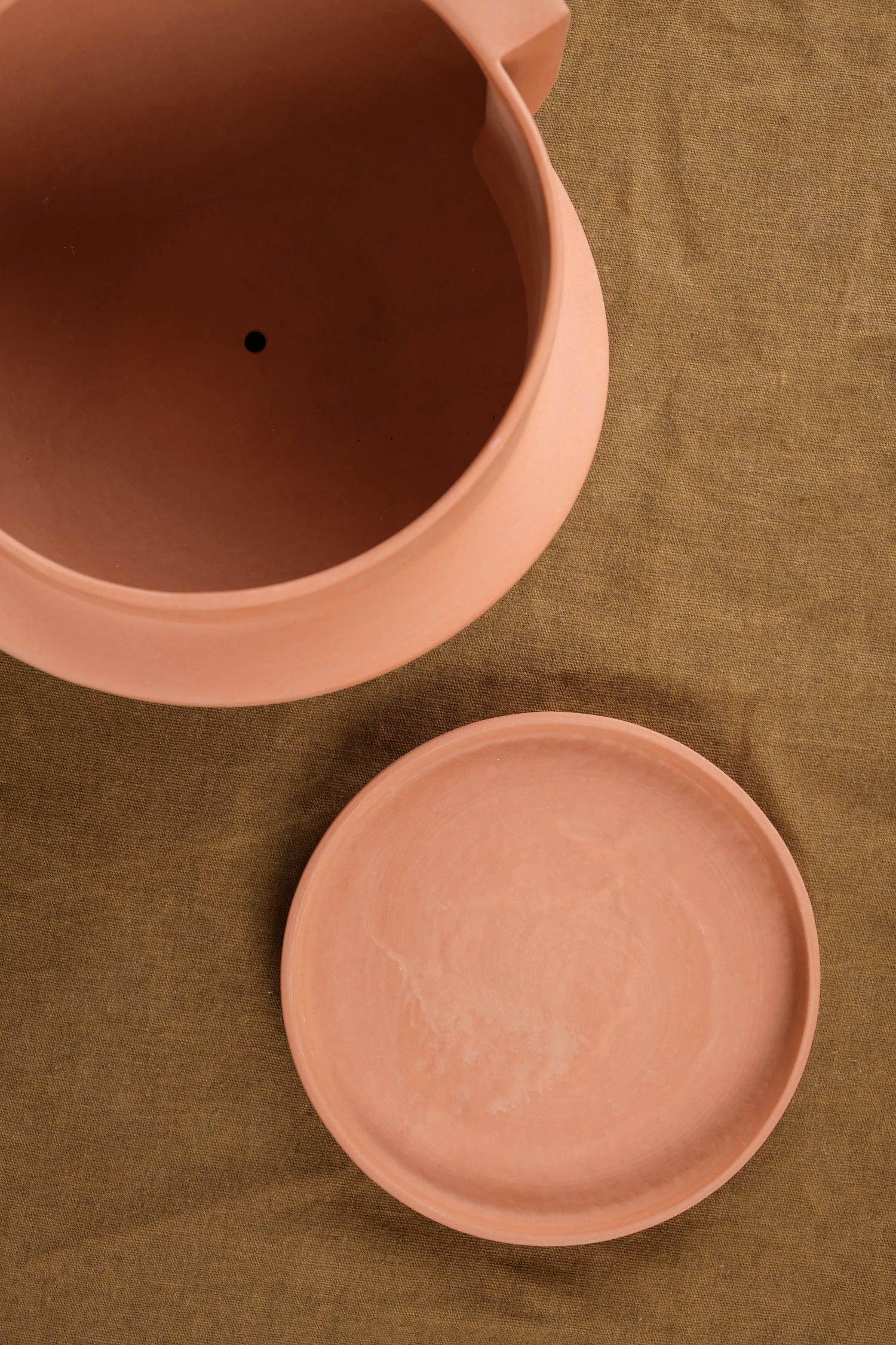 Light + Ladder Home Planters Small Vayu Planter in Terracotta Terracotta / 7.75” L X 7.75” W X 5” H