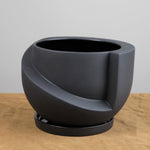 Light + Ladder Home Planters Small Vayu Planter in Coal Coal / 7.75” L X 7.75” W X 5” H