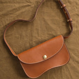 Lindquist Accessories Bags Faba Bag in Leather Brown Leather Brown / 4" H X 7.5" W X 1.5" D
