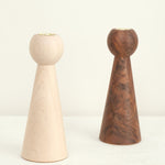 Lostine Home Candle Holders Bella Candle Holder in Black Walnut Black Walnut / 9" H X 3.5" Dia
