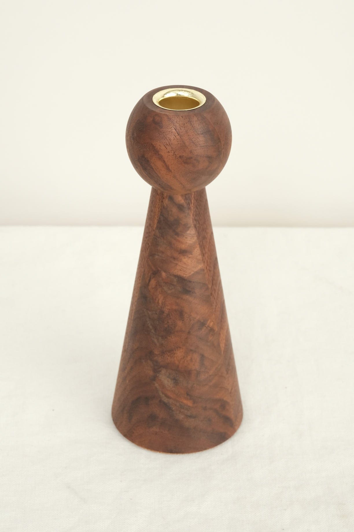 Lostine Home Candle Holders Bella Candle Holder in Black Walnut Black Walnut / 9" H X 3.5" Dia