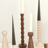 Lostine Home Candle Holders Large Franc Candle Holder in Walnut Walnut / 16" H X 4" D