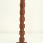 Lostine Home Candle Holders Large Franc Candle Holder in Walnut Walnut / 16" H X 4" D