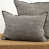 Maison De Vacances Home Pillows 16" X 24" Chinee Canvas Rustique Cushion Naturel/Noir / 16" X 24"