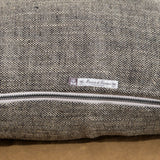 Maison De Vacances Home Pillows 16" X 24" Chinee Canvas Rustique Cushion Naturel/Noir / 16" X 24"
